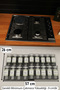 18 Pcs 280ml Clear Lids Jar Glass Spice Rack & 4 Pcs Organizer Stops (Black) - 2