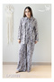 Co-Ord Set – Grey and Black Vertical Tie-Dye Printed Shirt and Pant Cord Set. - 7