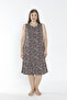 Women's Plus Size Cotton Modal Fabric Short Dress 7855 - 5