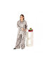 Co-Ord Set – Solid Brown Shirt and Pant with Sequin Work in Cotton-Polyester Blend. - 2