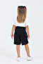 Girl's Drawstring Waist School Camisole Shorts Skirt Navy Blue G2025-1 - 5