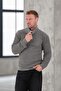 Nopenli Ribbed Knitted Fisherman Sweater - Smoked - 4
