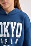 Girl's Printed Crew Neck Thick Sweatshirt with Elastic Waist Jogger Sweatpants 2-Piece Set D2217A8 - 5
