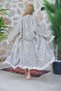 Muslin Kimono 100% Cotton Leopard Patterned Jacquard Bathrobe Kaftan Dressing Gown Brown - 5