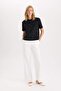 High Waist Wide Leg Woven Pants - Long Length D8108Ax24Au - 3