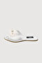 Women's Ecru Stone Feathered Dowry Bridal House Slippers Vr.G01.71C.Y01 - 4
