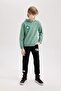 سويت شيرت سميك مطبوع عليه هودي من Green Nba Boston Celtics للأولاد D3124a824au - 4