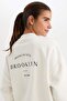Nba Brooklyn Nets Oversized Wide Fit College Collar Back Printed Bomber Cardigan C8101Ax24Au