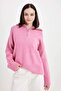 Oversize Wide Fit Half Zipper Stand Collar Knitwear Sweater A8180Ax24Wn - 5