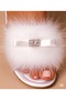 Women's Ecru Stone Feathered Dowry Bridal House Slippers Vr.G01.71C.Y01 - 7