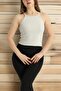 Ribbed Lycra Strap U-Neck Halter Short Sleeve Bady Blouse Undershirt - Have a Reference to Images - 2