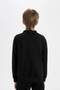 Boys' College Collar Zippered Double Pocket Seasonal Lightweight Bomber Cardigan 3137653 - 6