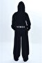Girl's 100% Cotton Hooded Zippered 2 Thread Tracksuit Set-309 - 4