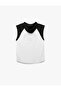 Printed Color Contrast Hooded Sleeveless Sports Singlet - 4