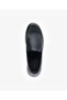 Men's Black Genuine Leather Casual Shoes 5Y1Ua62624 - 4