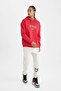 Fit Red Nba Chicago Bulls Oversize Wide Fit Hooded Sweatshirt C9269Ax24Au - 2
