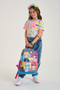 Kids School Bag Gray Blue Pink Anime 23737 - 2
