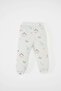 Baby Girl Pajama Set Printed Long Sleeve Top Elastic Waist Long Bottom Combed Cotton D1799A524Au - 2