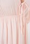 2570 Women's Gathered Waist V-Neck Dress - Powder - 5