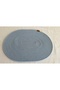 Jute Placemat, Table Decor Supla Oval Light Blue 30X40 Set of 8