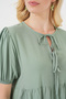 Women's Lace-Up Midi Dress 2575 - Çağla - 5