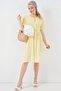 Women's Lace-Up Midi Dress 2575 - Yellow