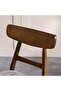 Acton 1+6 Seater Solid Wood Dining Set - Walnut/Beige - 6