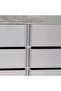 Santelmo High Gloss Light Grey Dresser with Mirror - 140x45cm Bedroom Storage, 2-Year Warranty - 6