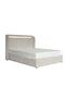 Santelmo 180x200 King Bed with LED Lights - Beige L225.5xW212xH126cm - 2