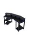 Atlaz Large Gaming Desk - Blue/Black L186.6xW70xH89.5cm - 3
