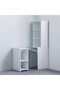 Ivana Multifunctional Office Desk - White L54xW136xH168cm - 4