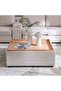 Odum Centre Table with Storage - Natural Oak, Stylish Living Room Coffee Table - 2-Year Warranty - 3