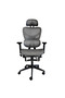 Britanica High Back Office Chair - Grey L65xW63xH122cm - 2