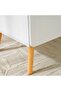 Adonia White Coffee Table - Modern Wood Design with Under-Shelf for Living Room, 1 Year Warranty - 4