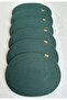 Jute Placemat, Table Decor Supla Oval Dark Green 30X40 Set of 4 - 3