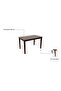 Raytown 1 + 6 Seater Solid Wood Dining Set - Walnut/Brown - 8