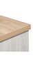 Cambridge 3-Drawer + 1-Door Master Dresser with Mirror - Oak & White Oak - Stylish Bedroom Storage - 7