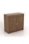 Ovela 2 Door Study desk w/ Pull-out top table - Walnut L79.3xW39.6xH75.5cm - 2