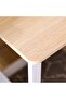 Dario Office Table - Natural Oak / White L100xW50xH75cm - 4