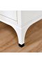 New Aloha Chest of 5 Drawers - Elegant White/Golden Storage Solution with 2-Year Warranty - 6