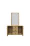 Athens 180x200 King Bed Set with 2 Nightstands & Dresser/Mirror - Light Oak - 6