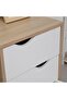 Spence Study Desk with 3 Drawers - White/Oak L100xW51xH76cm - 8