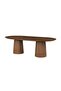 Annika 1 + 8 Dining Set - Walnut / Beige - 5
