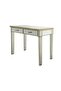 Rizza Console Table With Mirror- Glass/Beige, LED Mirror For Bathroom Vanity Setup - 3