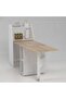 Maeda 4 Seater Folding Dining Table With Storage - White/Oak
