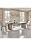 Libra 1 + 8 Dining Set - Dining Table - Light Brown/Beige - 2
