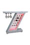 Bar Counter with Wine Rack + Bottle Holder & LED Lights + Bluetooth Speakers - White - With - 8