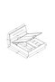 Hendrix 150x200 Queen Bed with Hydraulic storage - White L222.5xW161xH100cm - 8