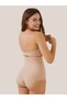 Women's High Waist Gathering and Slimming Seamless Laser Cut Slip Panties Corset - 3