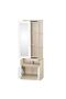 Kinder 2-Door Tall Dresser with Mirror - White & Sonoma Oak - Kids Furniture - 2-Year Warranty - 3